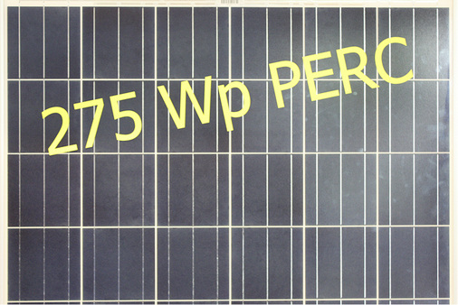 <p>
Heckert Solar aus Chemnitz erreicht 275 Watt mit polykristallinen Perc-Zellen.
</p>

<p>
</p> - © Foto: Heiko Schwarzburger

