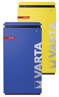 <p>
Der Varta Element kam in diesem Jahr auf den Markt und ergänzt die größeren Family- und Home-Speicher.
</p>
