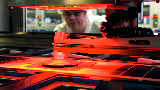 In Zukunft werden in Freiberg mehr PERC-Zellen als bisher gefertigt. - © SolarWorld
