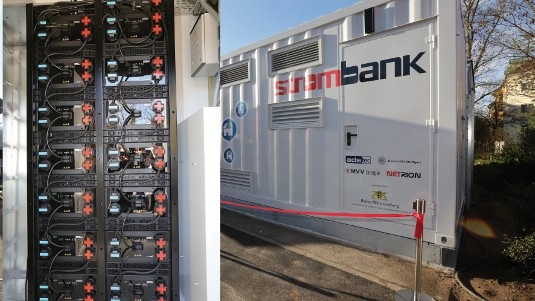 Die Strombank in Mannheim ist im Dezember 2014 in Betrieb gegangen. Hier speichern die Betreiber der angeschlossenen Solaranlagen ihren Strom ein und können ihn nutzen, wenn sie ihn brauchen. - © ADS Tec
