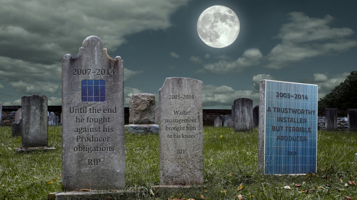 Die Regeln für den Modulfriedhof stehen fest. Jetzt rücken die ersten Meldefristen näher. - © PV Cycle
