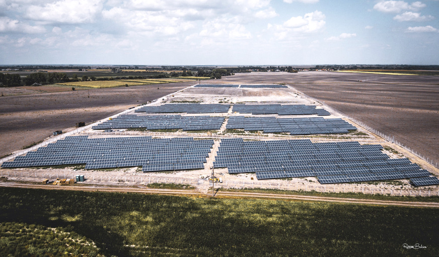 Solarpark im ungarischen Kalocsa.