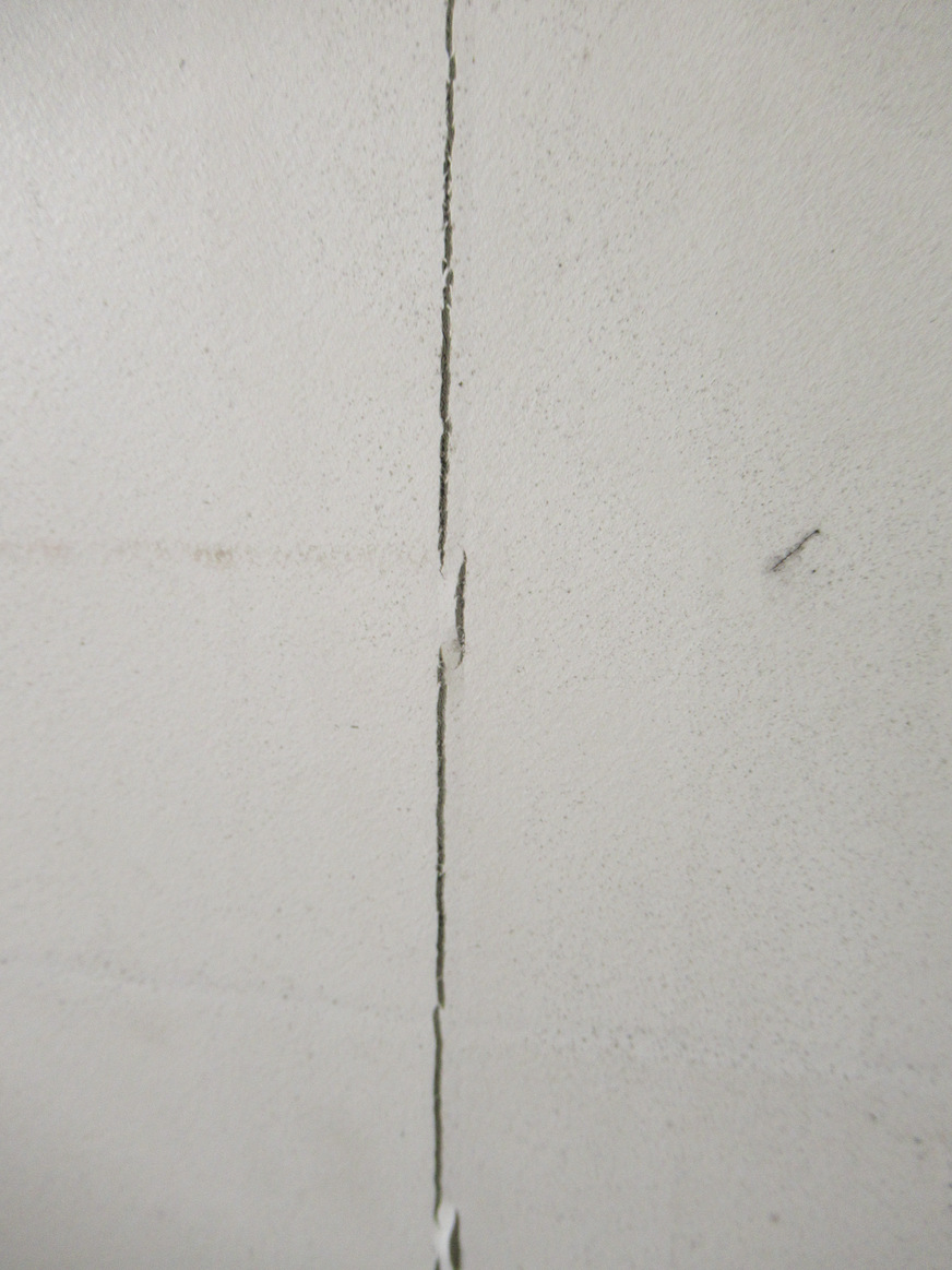 Deutlich erkennbarer Riss auf der Rückseite eines Moduls.