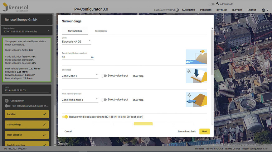 Renusol hat einen auto﻿matischen Lastimport in sein Planungsprogramm PV Configurator integriert.