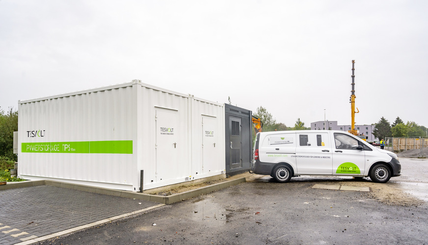 Speicher-Container von Tesvolt.