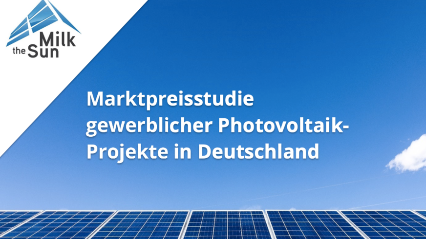 Druckfrisch: die Marktpreisstudie gewerblicher Photovoltaikprojekte.