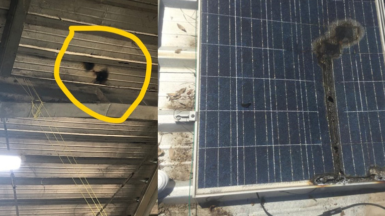 Inzwischen sind viele Module so defekt, dass sie keinen Strom mehr liefern.