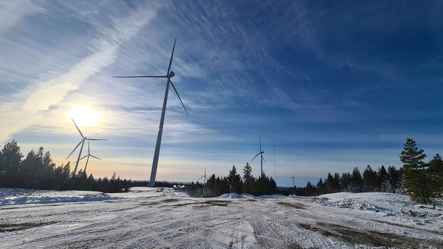 Der neue Windpark im nordschwedischen Skellefteå liefert Strom für umgerechnet 27.000 Haushalte.