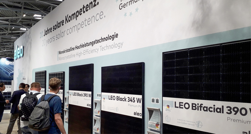 Aleo Solar aus Prenzlau hat seine Fabrik ausgebaut, ebenso die Vielfalt seiner Module.