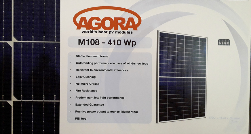 Agora Solar ist ein neuer Anbieter von Glas-Glas-Modulen aus der Slowakei.