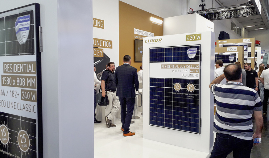 Luxor Solar brachte neue Solarmodule, um den Leistungshunger der Branche zu bedienen.