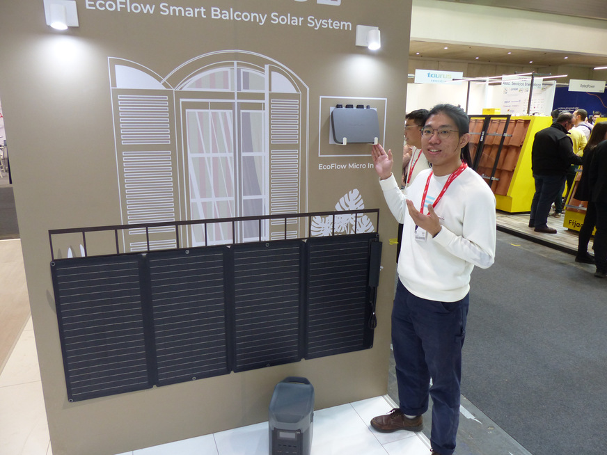 Ecoflow zeigt das neue Balkon-Kraftwerk mit mobilem Strompuffer.
