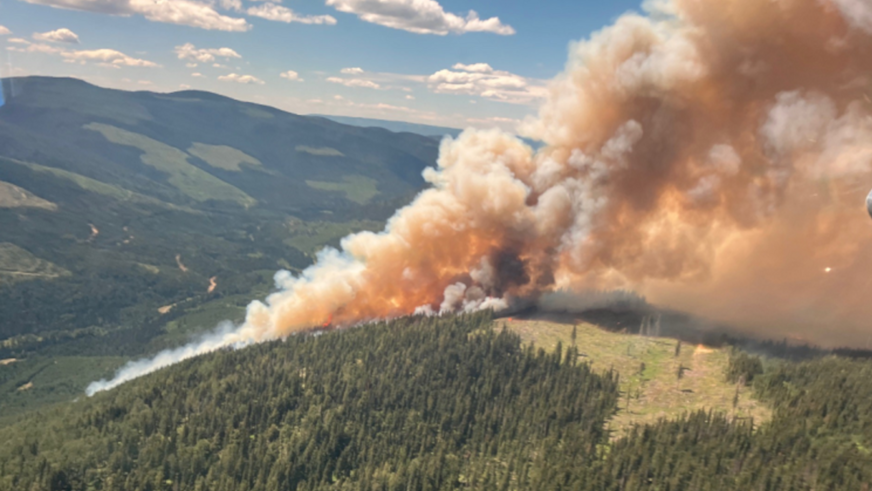 Der Brand am Adams Lake gehört in die Region nördlich des Shuswap Lake.