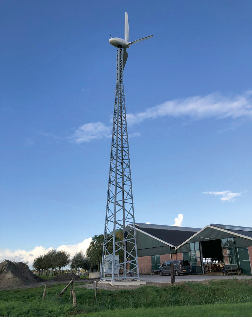 Wichtig für die Planung: Die Windstärke nimmt mit der Höhe des Generators zu.