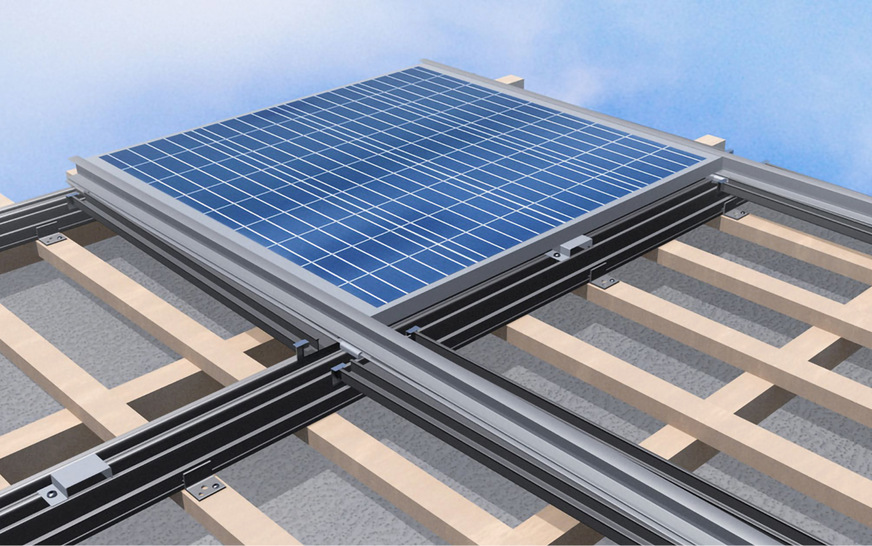 Tritec nutzt das Einlegesystem für die Integration der Solaranlage in die Dachhaut.