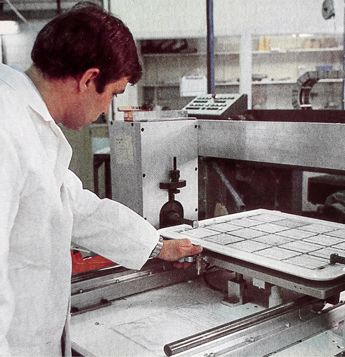 Vorbereitung der Zellen für die Metallisierung.