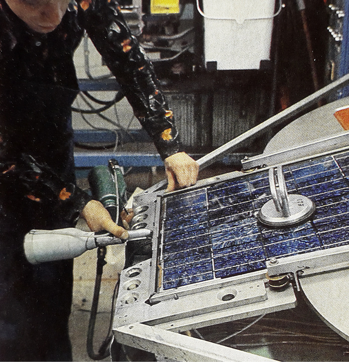 Rahmung der Module bei AEG.