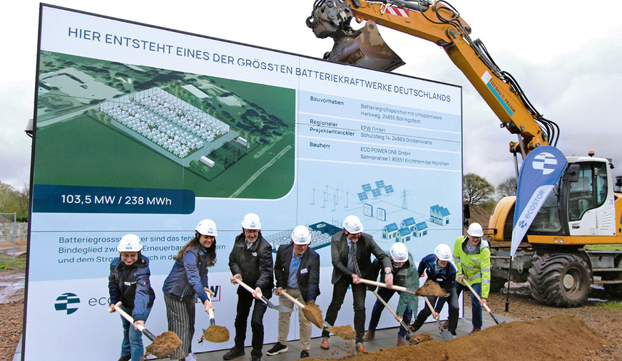 Im Landkreis Schleswig-Flensburg entsteht ein Strompuffer mit 103 Megawatt Leistung.