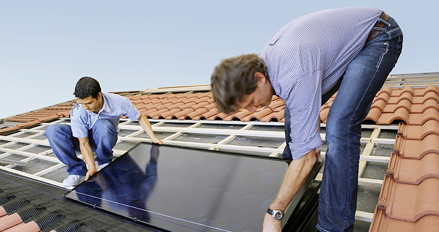 Der Vorteil des Solrif von Ernst Schweizer: Die Module können auch Jahre nach der Installation&nbsp;ausgetauscht werden, weil das Unternehmen mit vielen Herstellern zusammenarbeitet.