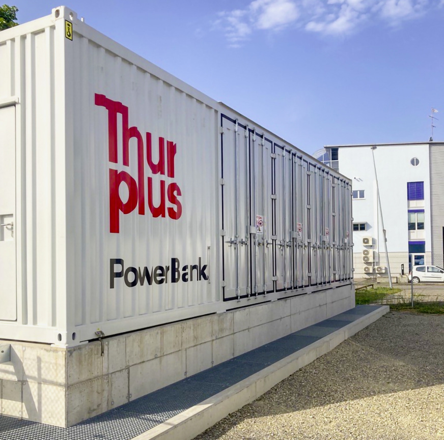 Die ganz großen Speicher übernehmen immer öfter die Stabilisierung des Netzes, wie hier in der Schweiz. Der Versorger Axpo hat die Anlage von Intilion in Frauenfeld im Kanton Thurgau zu diesem Zweck gebaut.