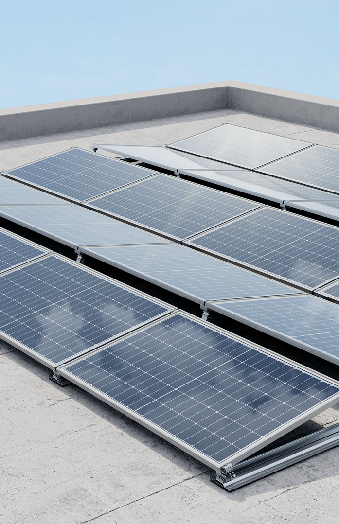 Mit dem IBC Aerofix G3 lassen sich die Solarmodule mechanisch spannungsfrei montieren.