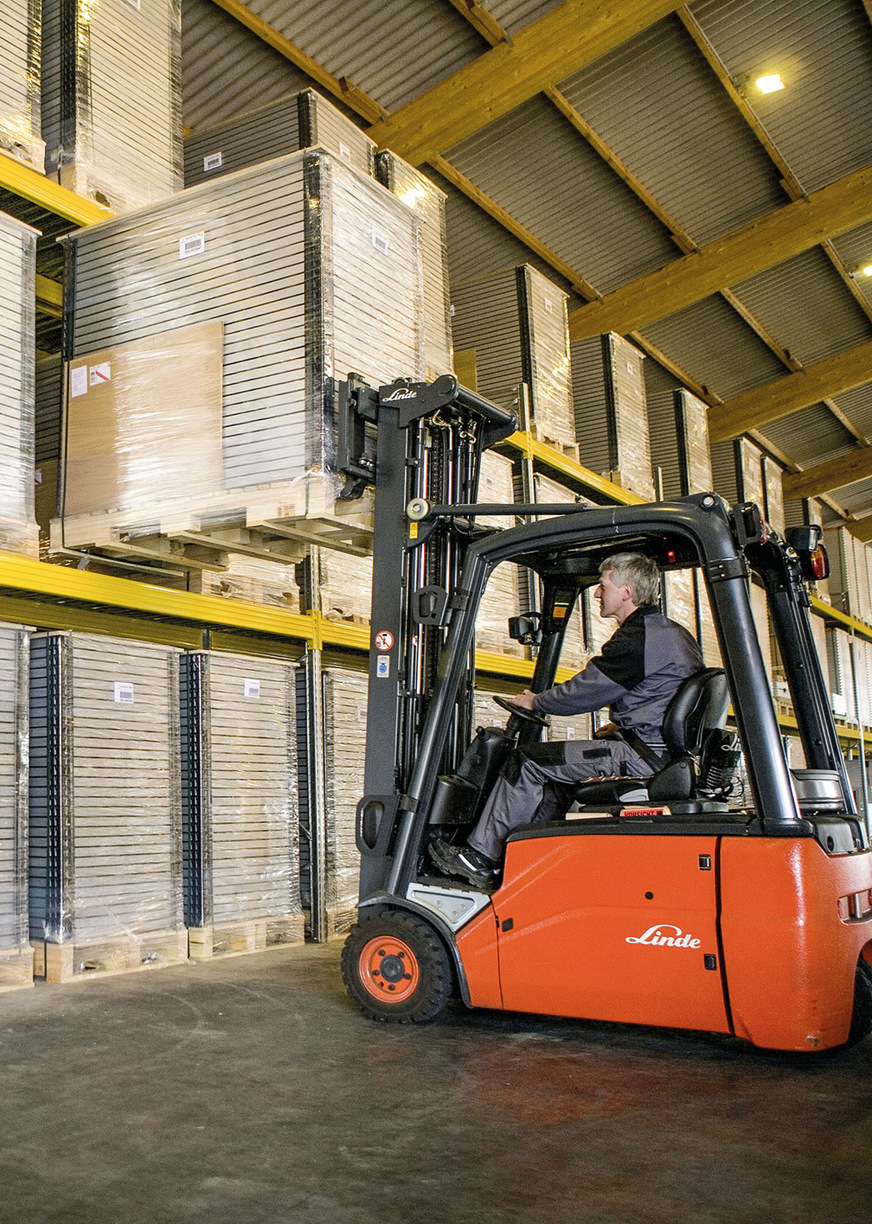 Modullager von EWS in Handewitt an der dänischen Grenze.