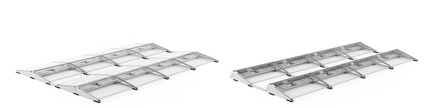 Mounting Systems hat für das neue Flachdachsystem eine flexible Modulstütze entwickelt. Damit kann der Handwerker verschiedene Anstellwinkel der Module abdecken.
