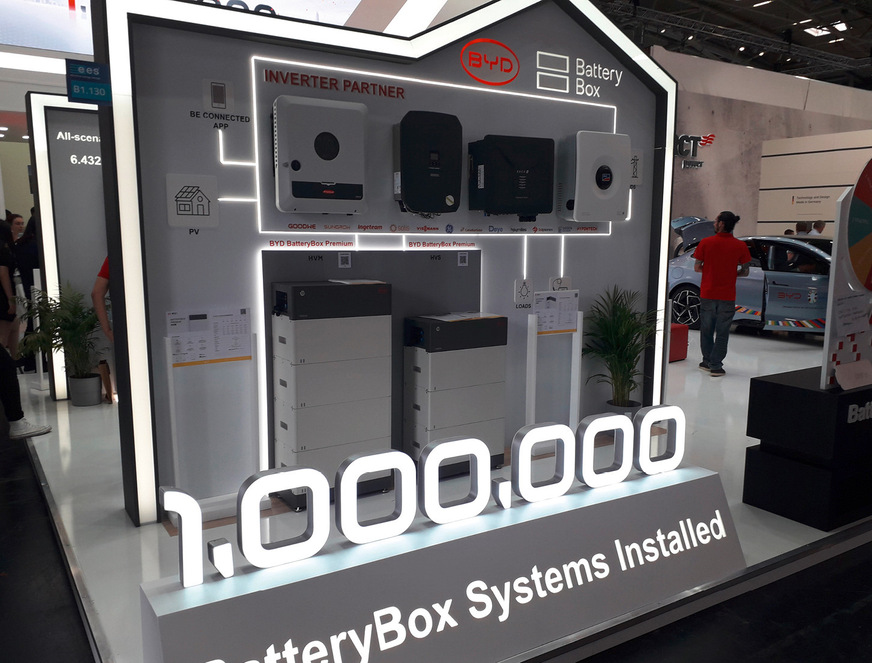 BYD hat nach eigenen Angaben schon mehr als eine Million Speichersysteme verkauft.