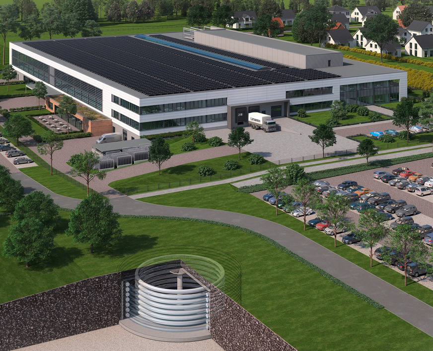 Auf dem Dach von Gebäude 60 in Blomberg wurden 100 Kilowatt Photovoltaik installiert.