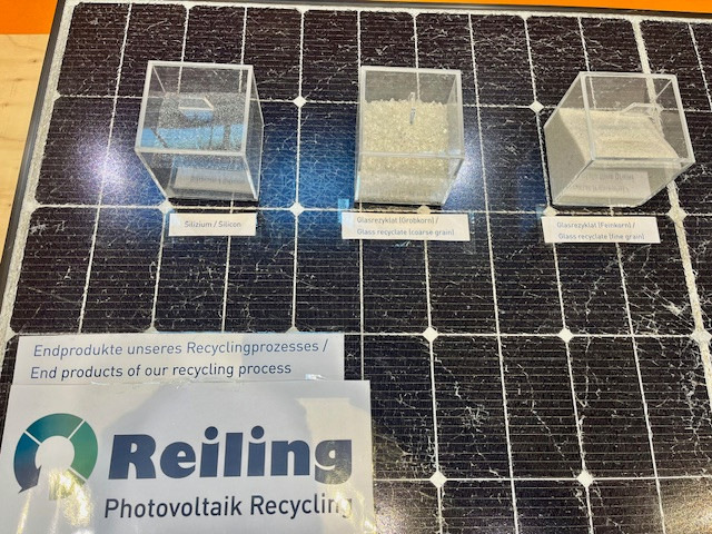 Reiling PV-Recycling gewinnt den ersten Platz des Innovation Awards 2024.
