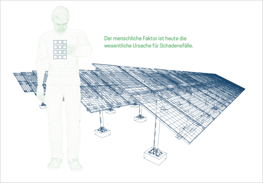 Der menschliche Faktor trägt wesentlic﻿h zum Schadenaufkommen an Photovoltaikanlagen bei.