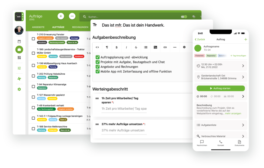 Von der Planung bis zur Dokumentation auf dem Dach deckt MFR alle Schritte des Auftrags ab.