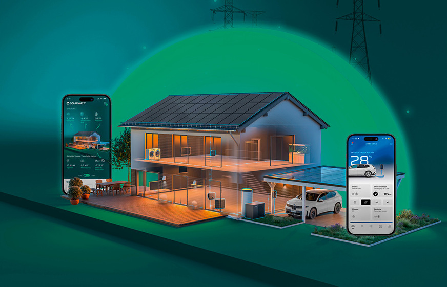 Das Energiemanagement steuert die Stromflüsse und sorgt dafür, dass kein Strom ins Netz fließt.