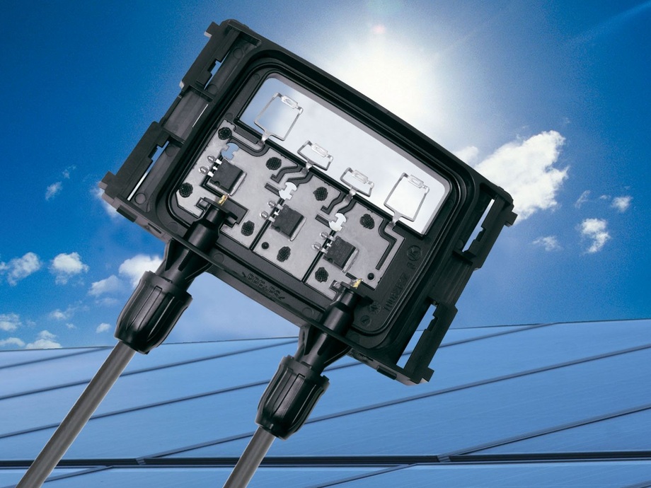 PV-Solarmodul Anschlussdose 180-300W – IP67 Wasserdicht, 1m Kabel 12 AWG, Für Inselanlagen, Vertikale Montage, Dünnschichttechnik