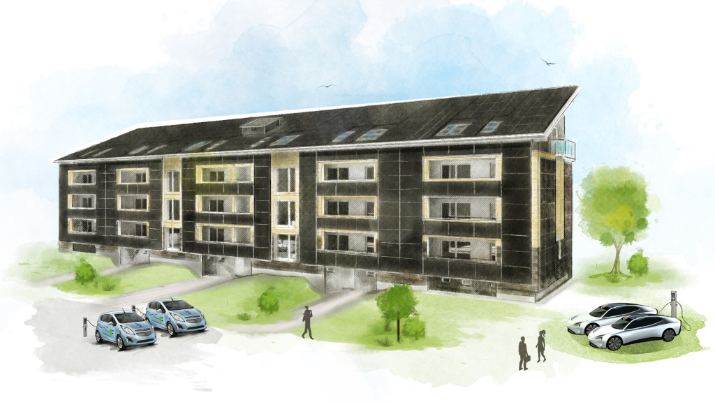 Alter Plattenbau ist auf dem Weg zum energieautarken Mehrfamilienhaus