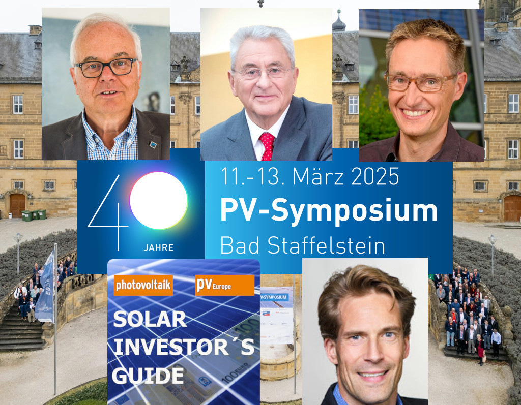 Solar Investor‘s Guide #3: 40 Jahre PV-Symposium im Kloster Banz