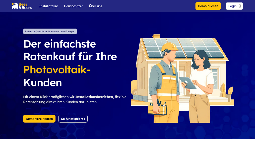 Bees & Bears sichert 500 Millionen Euro für private Solarkredite