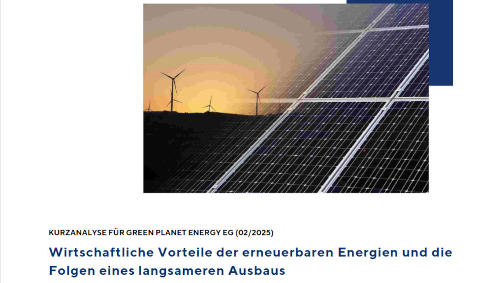 Aktuelle Studie: Verschleppte Energiewende schwächt das Wirtschaftswachstum