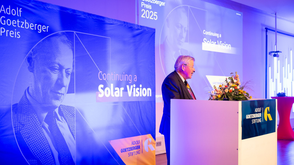 Adolf Goetzberger-Preis 2026: Jetzt bewerben