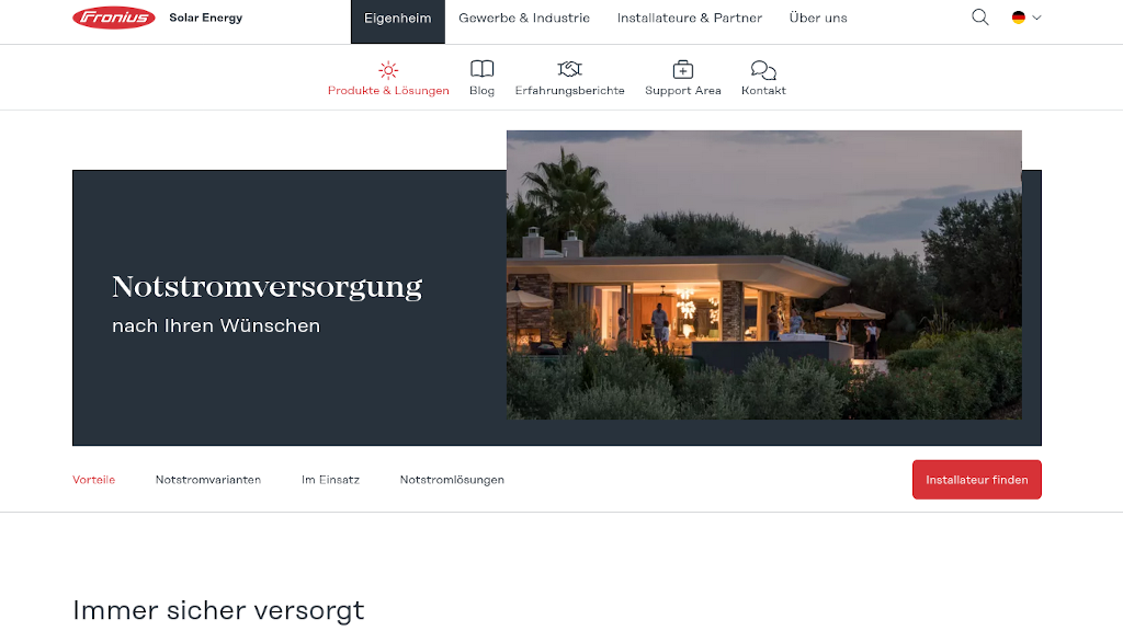 Fronius-Tipp: Stabile Versorgung bei Netzausfall