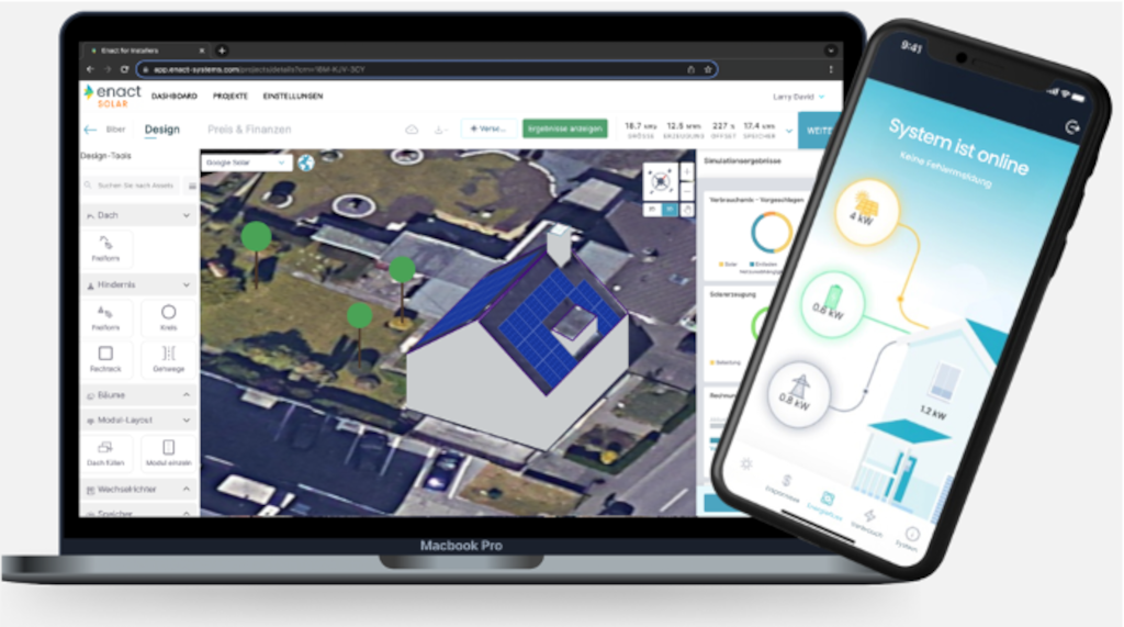 Enact startet KI-Plattform für Solar- und Speicheranlagen