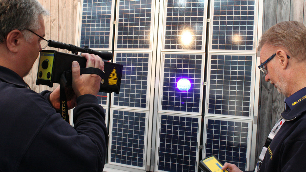 Solartektor: Anlagen mit dem Laser prüfen