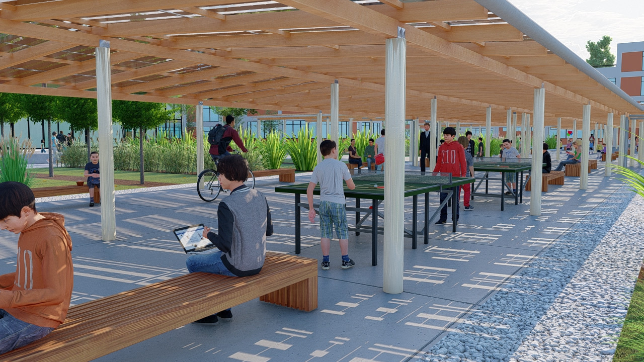 Urban-PV: Auf den Schulhof trotz praller Sonne