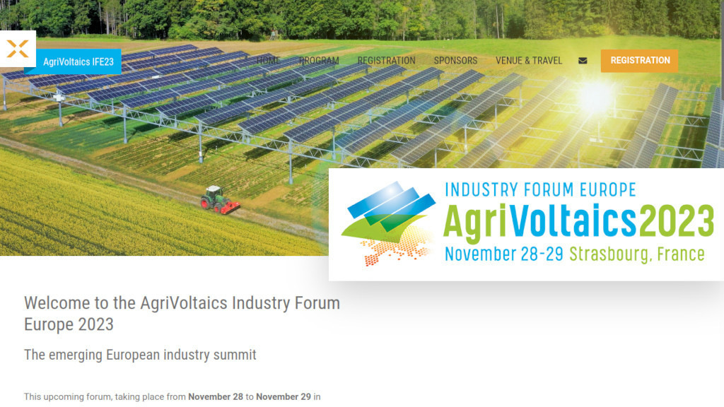 Konferenz Agrivoltaics Industrieforum Europe 2023: Das Programm steht fest