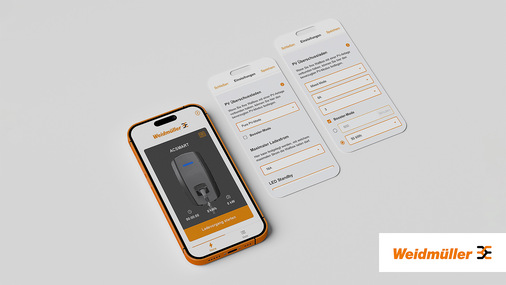 In der Weidmüller App lässt sich einfach zwischen verschiedenen PV-Lademodi umschalten: Pure PV-Modus, Mixed-Modus und Booster-Modus - © Weidmüller