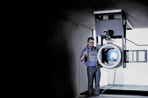 Vorbereitung des Flashers zum Modultest.