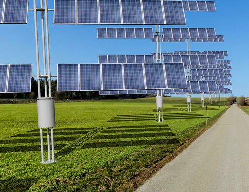 Entlang von Straßen könnten Solarbäume entstehen.