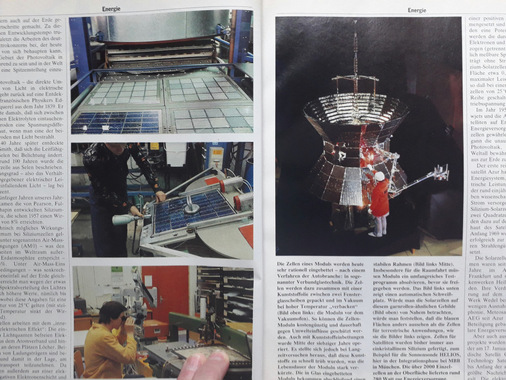 Damals stand die Anwendung von Solarzellen im Weltraum im Vordergrund. - © Bild der Wissenschaft
