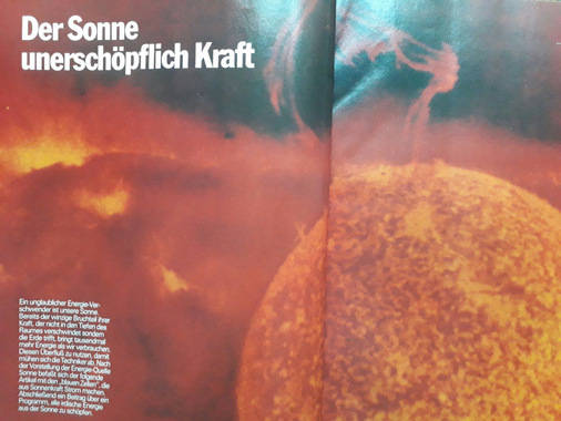 Optisch ansprechend wurde die Energie der Sonne dargestellt.
