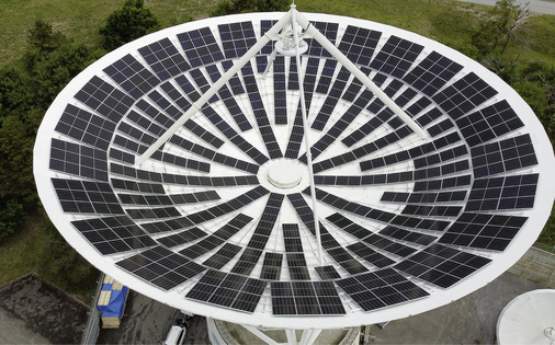 Rund 110.000 Kilowattstunden erzeugt 
die Solarschüssel pro Jahr.